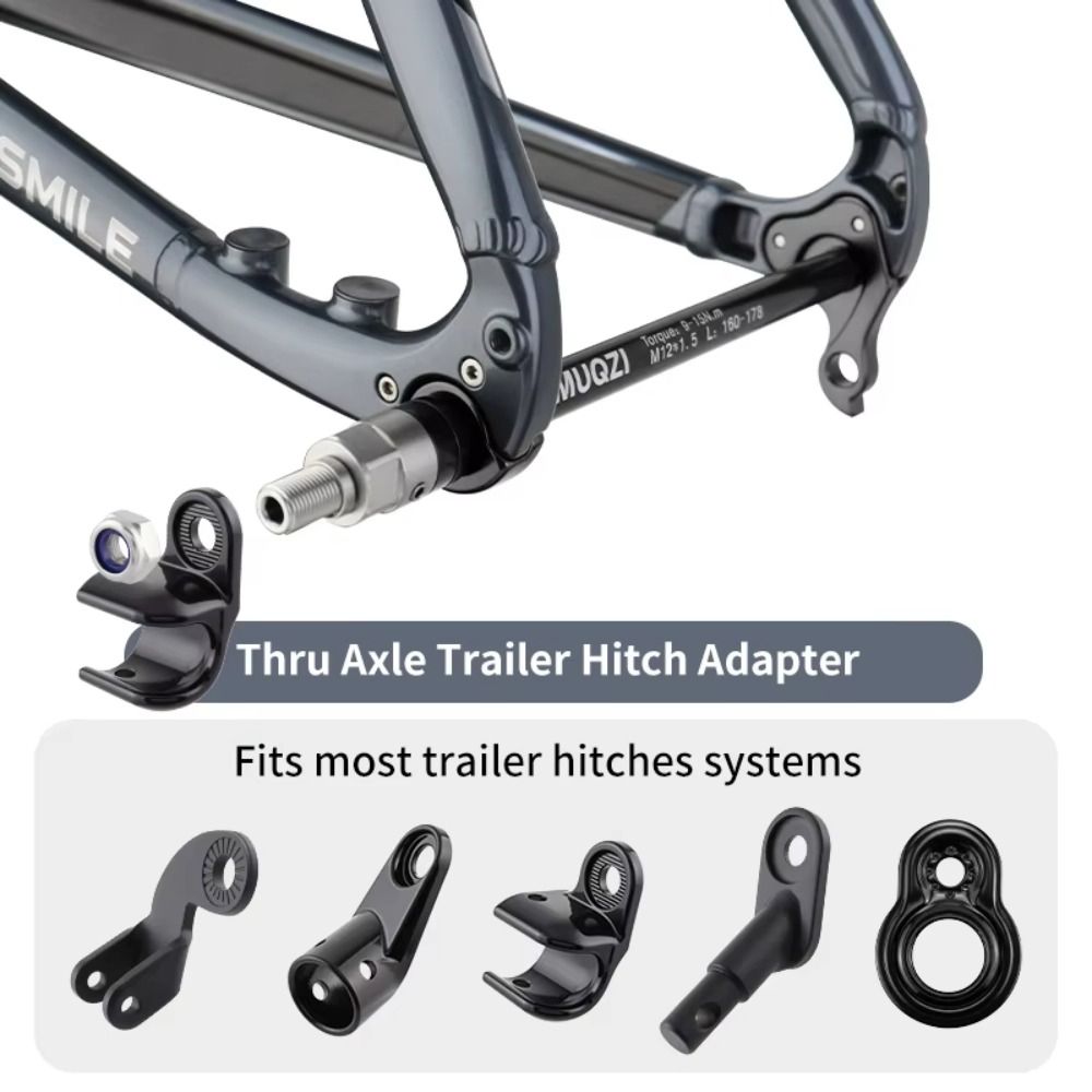 Thru Axle Adapter For Bike Trainer - Aluminum Alloy Bike Thru Axle Trailer