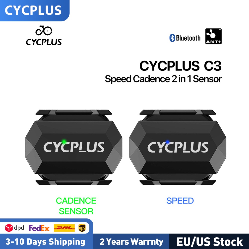 Cycling Speed Cadence Sensor Dual - CYCPLUS C3x2 Bike Computer Speedometer Cadence