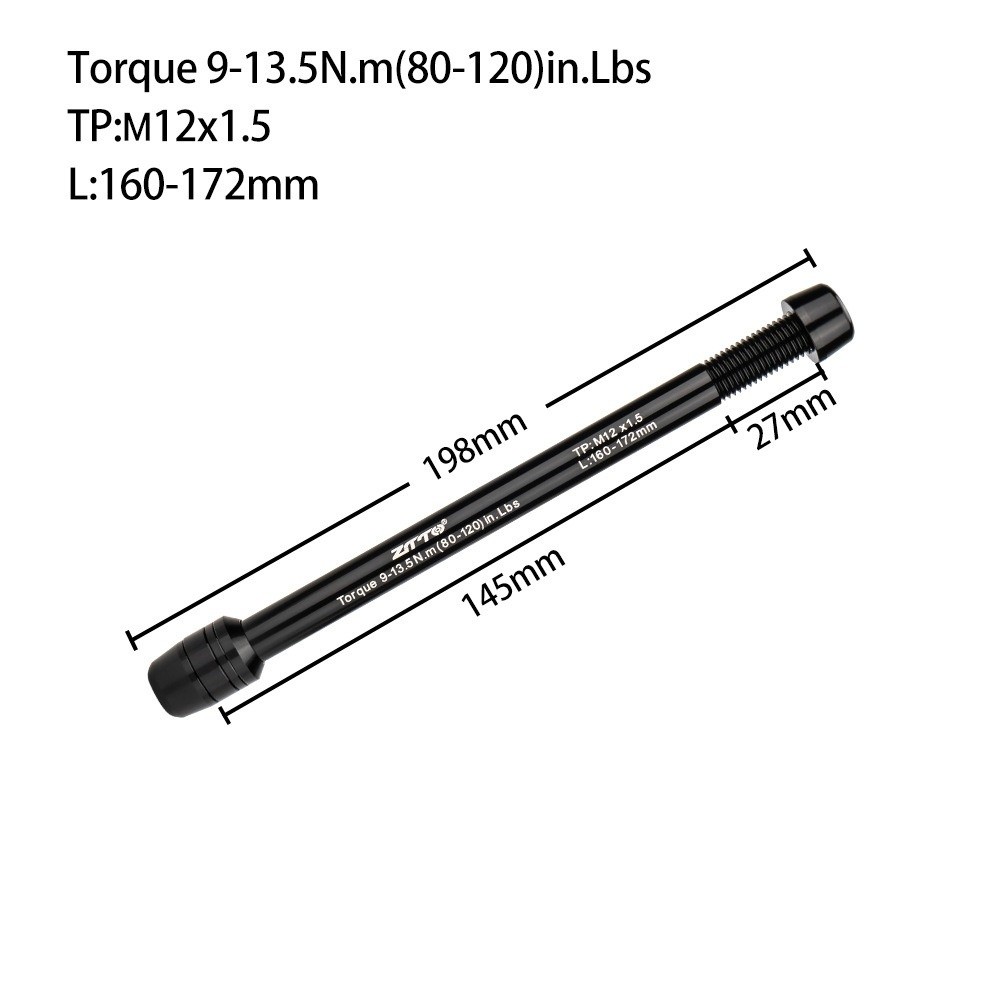 Thru Axle Adapter For Bike Trainer - ZTTO Trainer Thru Axle Adapter M12x1.0/1.5/1.75