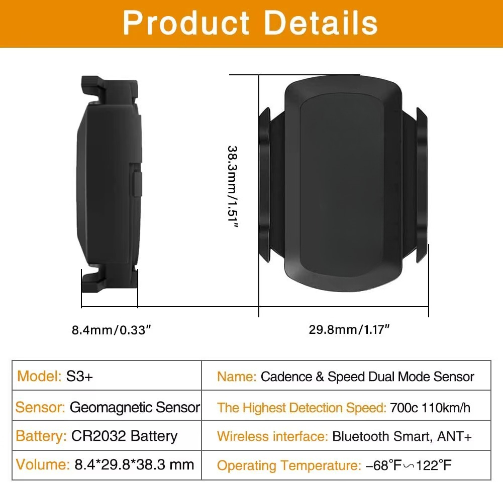 Dual Mode Speed Sensor Cycling - đánh giá và giá Cycling Speed Cadence Sensor Dual
